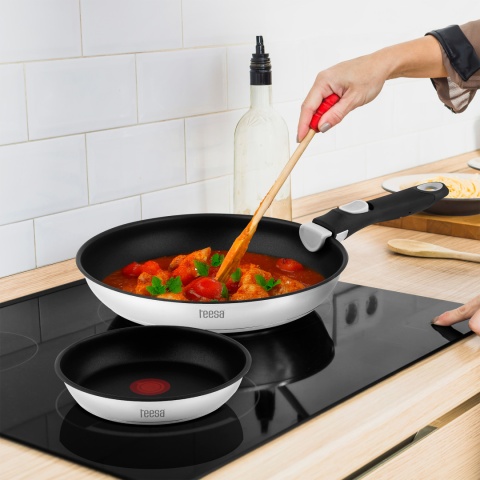 Zestaw 3 patelni z odłączaną rączką Teesa FRYING PANS SINGLE HAND