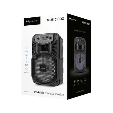 Głośnik Bluetooth LED USB AUX 10W Kruger&Matz Głośnik Bluetooth LED USB AUX 10W Kruger&Matz