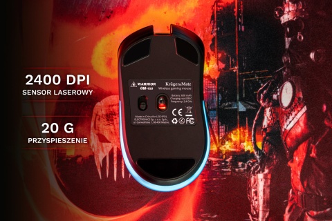 Mysz bezprzewodowa gamingowa KrugerMatz GM-150 Mysz bezprzewodowa gamingowa KrugerMatz GM-150