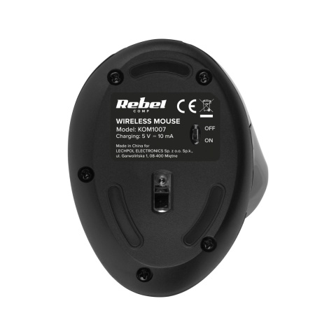 Mysz pionowa bezprzewodowa ergonomiczna myszka wertykalna BT USB Rebel Mysz pionowa bezprzewodowa ergonomiczna myszka wertykalna BT USB Rebel