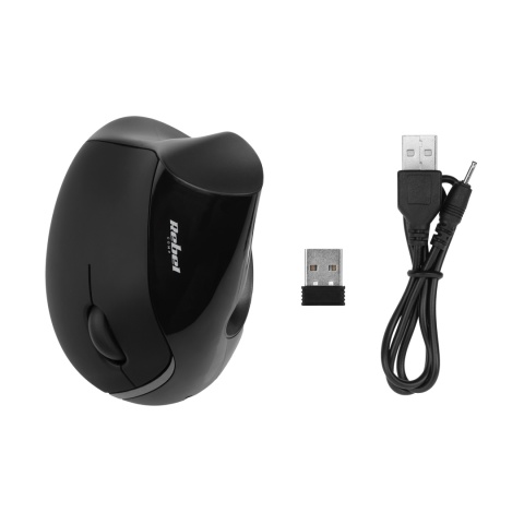 Mysz pionowa bezprzewodowa ergonomiczna myszka wertykalna BT USB Rebel Mysz pionowa bezprzewodowa ergonomiczna myszka wertykalna BT USB Rebel