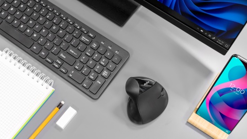 Mysz pionowa bezprzewodowa ergonomiczna myszka wertykalna BT USB Rebel Mysz pionowa bezprzewodowa ergonomiczna myszka wertykalna BT USB Rebel