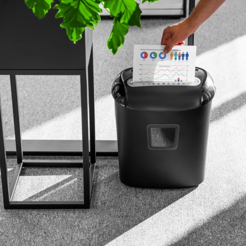 Niszczarka dokumentów kart CD mocna wydajna 21L