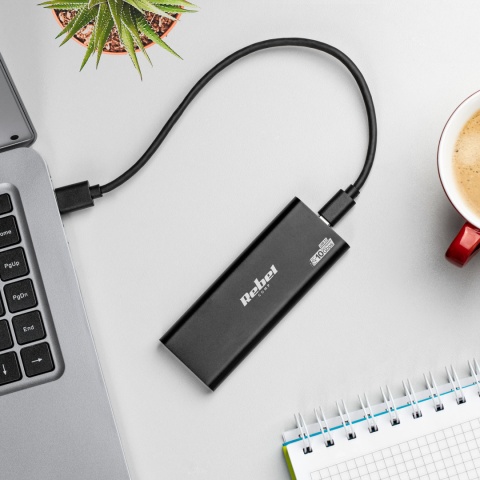 Obudowa dysku SSD M2 USB-C REBEL aluminiowa