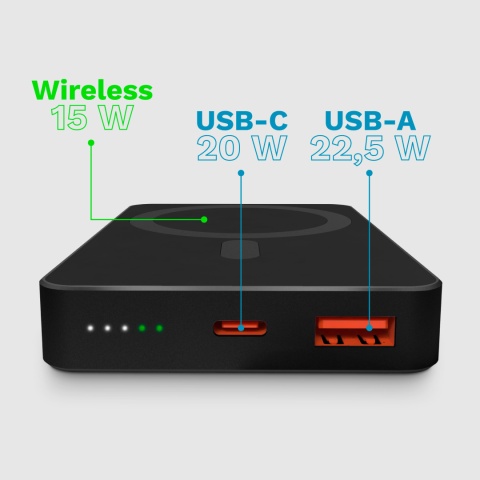 POWER BANK indukcyjny Kruger&Matz 10000 mAh Mag Safe