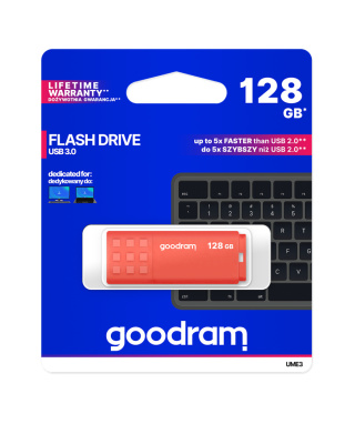 Pendrive Goodram 128 GB USB 3.0 UME3 pomarańczowy