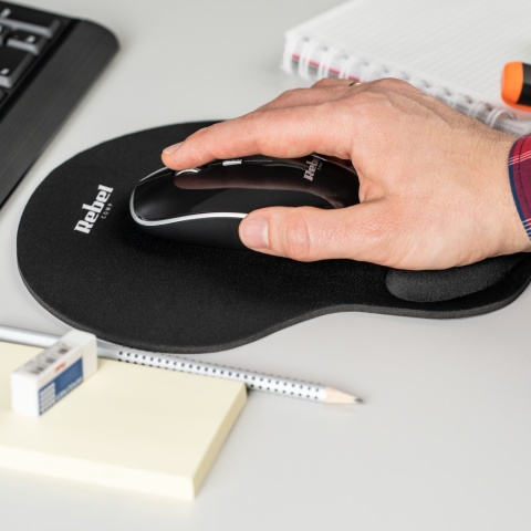 Podkładka pod mysz ergonomiczna z podpórką nadgrastek Rebel