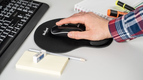 Podkładka pod mysz ergonomiczna z podpórką nadgrastek Rebel