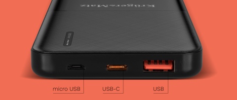 Power bank 10000mAh 20W QC PD USB-C KrugerMatz Power bank 10000mAh 20W QC PD USB-C KrugerMatz