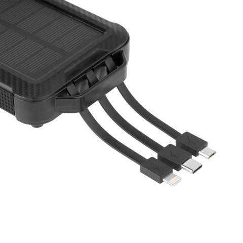 Powerbank solarny Kruger&Matz 10 000 mAh ładowanie bezprzewodowe latarka Powerbank solarny Kruger&Matz 10 000 mAh ładowanie bezprzewodowe latarka