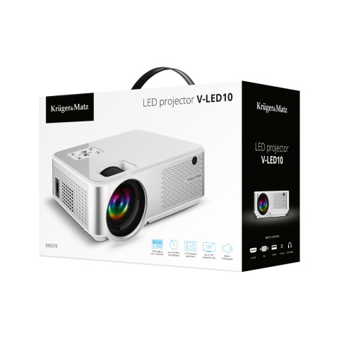 Projektor LED Full HD USB AUX 120' Kruger&Matz Projektor LED Full HD USB AUX 120' Kruger&Matz