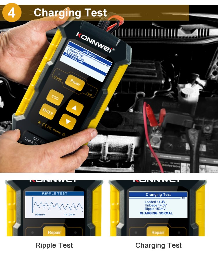 Konnwei KW510 Tester baterii Konnwei KW510